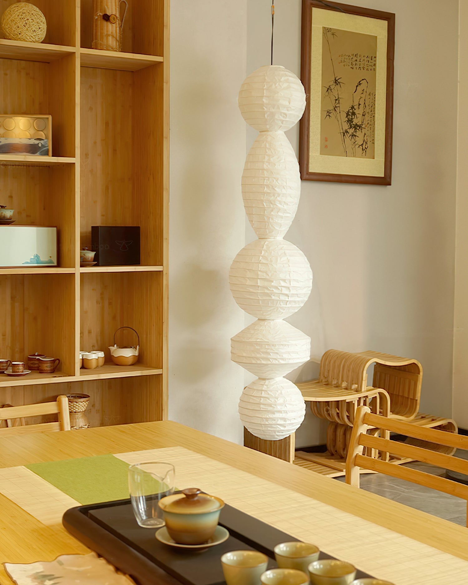 Ori Lantern Series Swag Pendant Lamp - Blowlighting