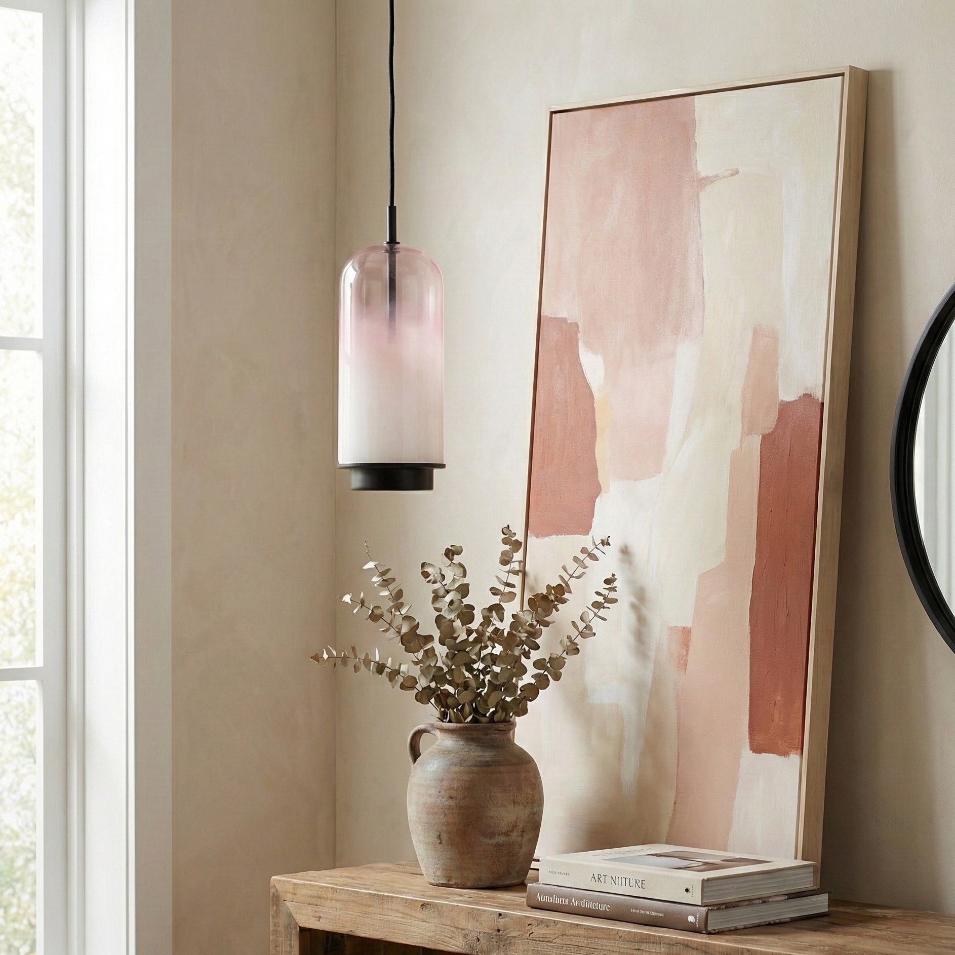 Oria Dopamine Colors Glass Drop Pendant Light