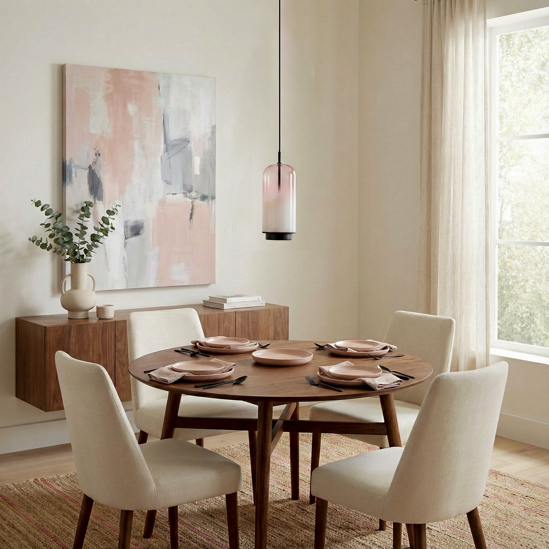 Oria Dopamine Colors Glass Drop Pendant Light