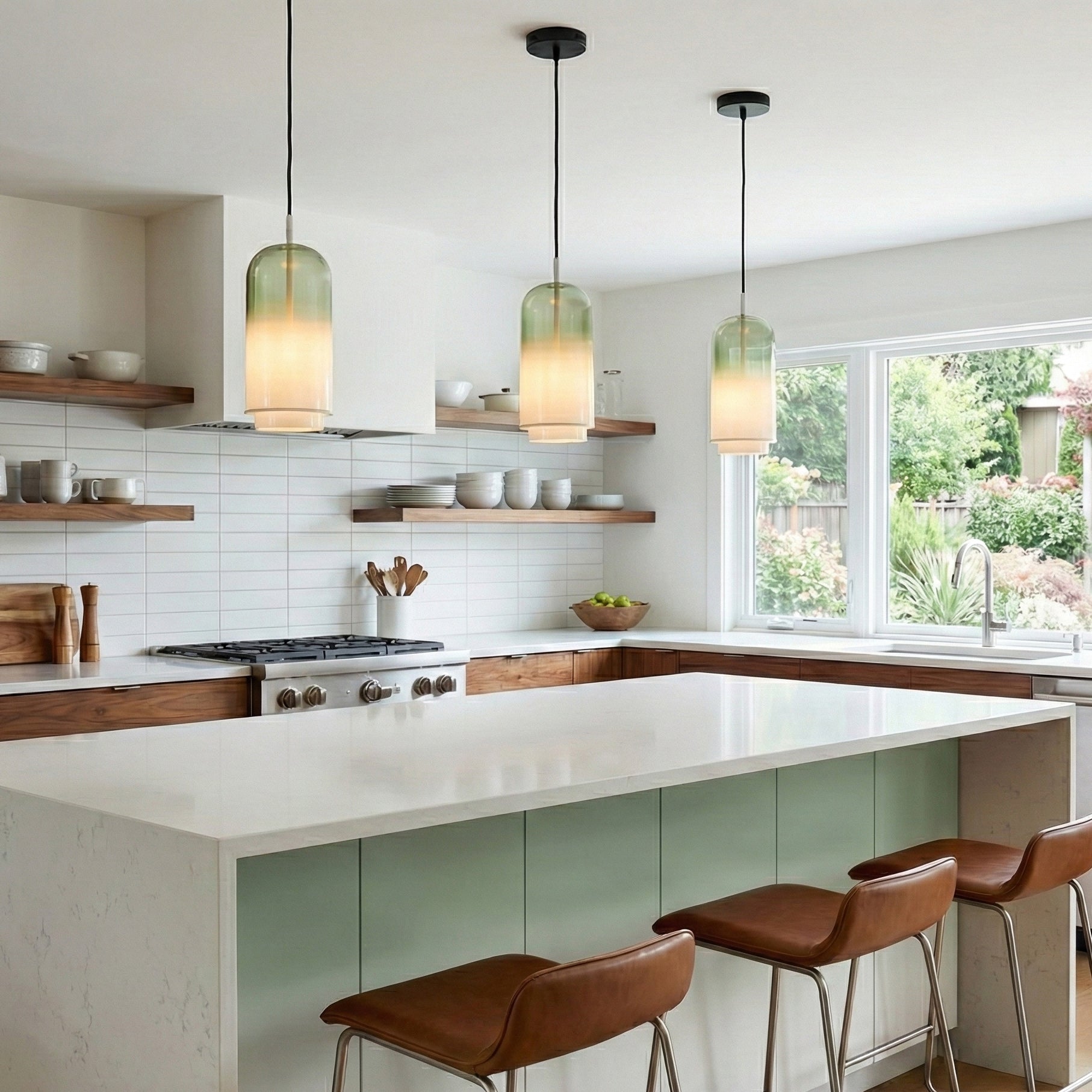 Oria Dopamine Colors Glass Drop Pendant Light