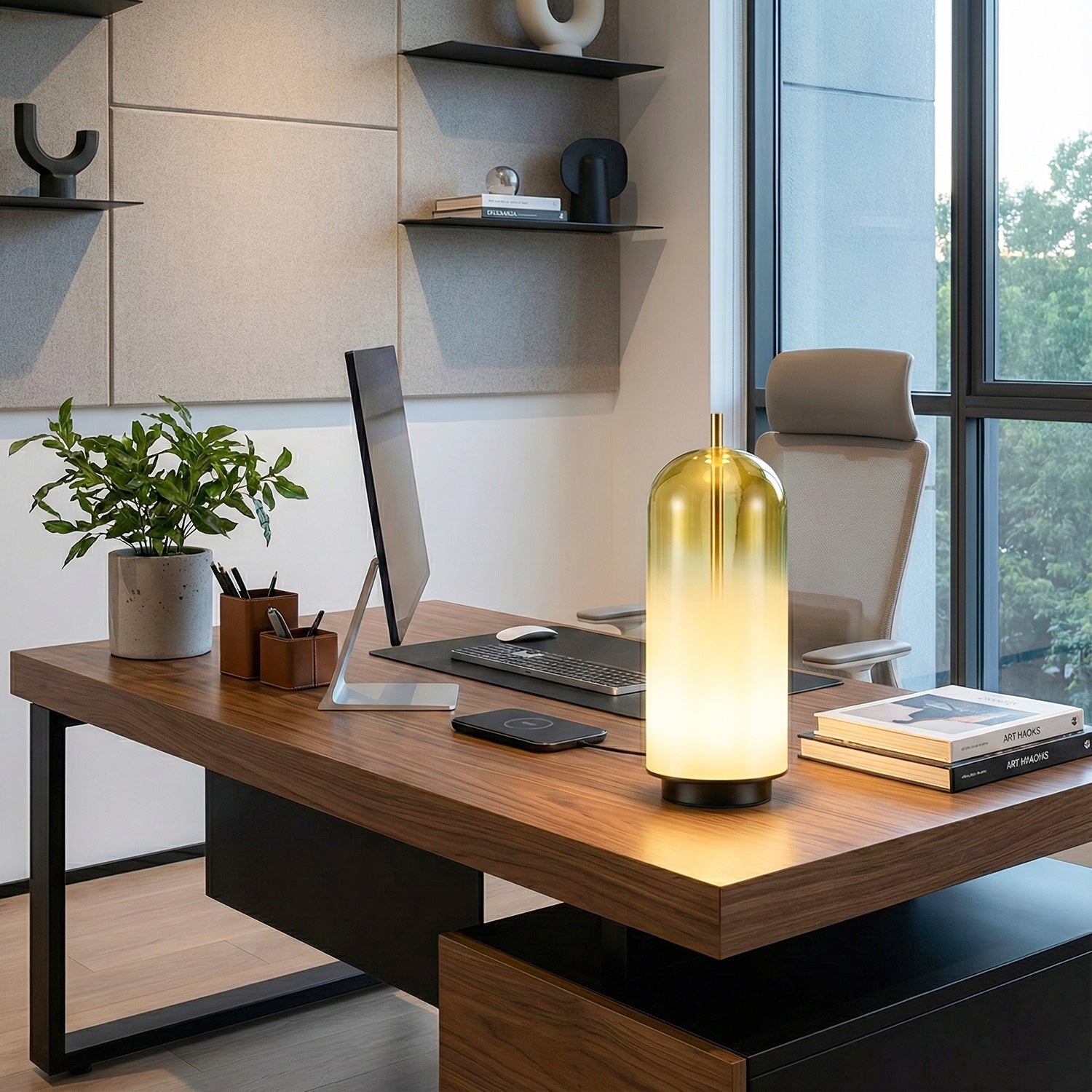 Oria Dopamine Colors Glass Drop Table Light