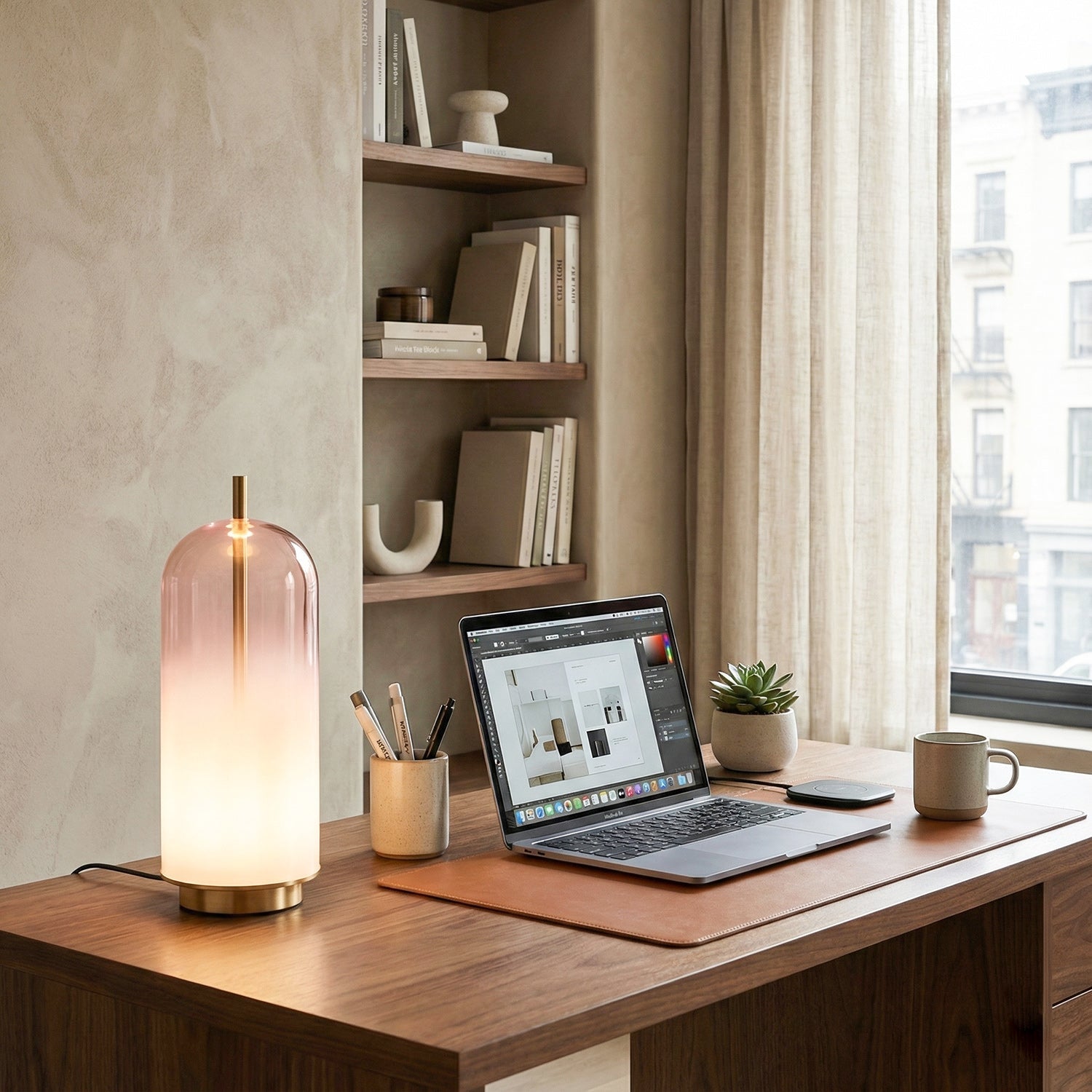 Oria Dopamine Colors Glass Drop Table Light