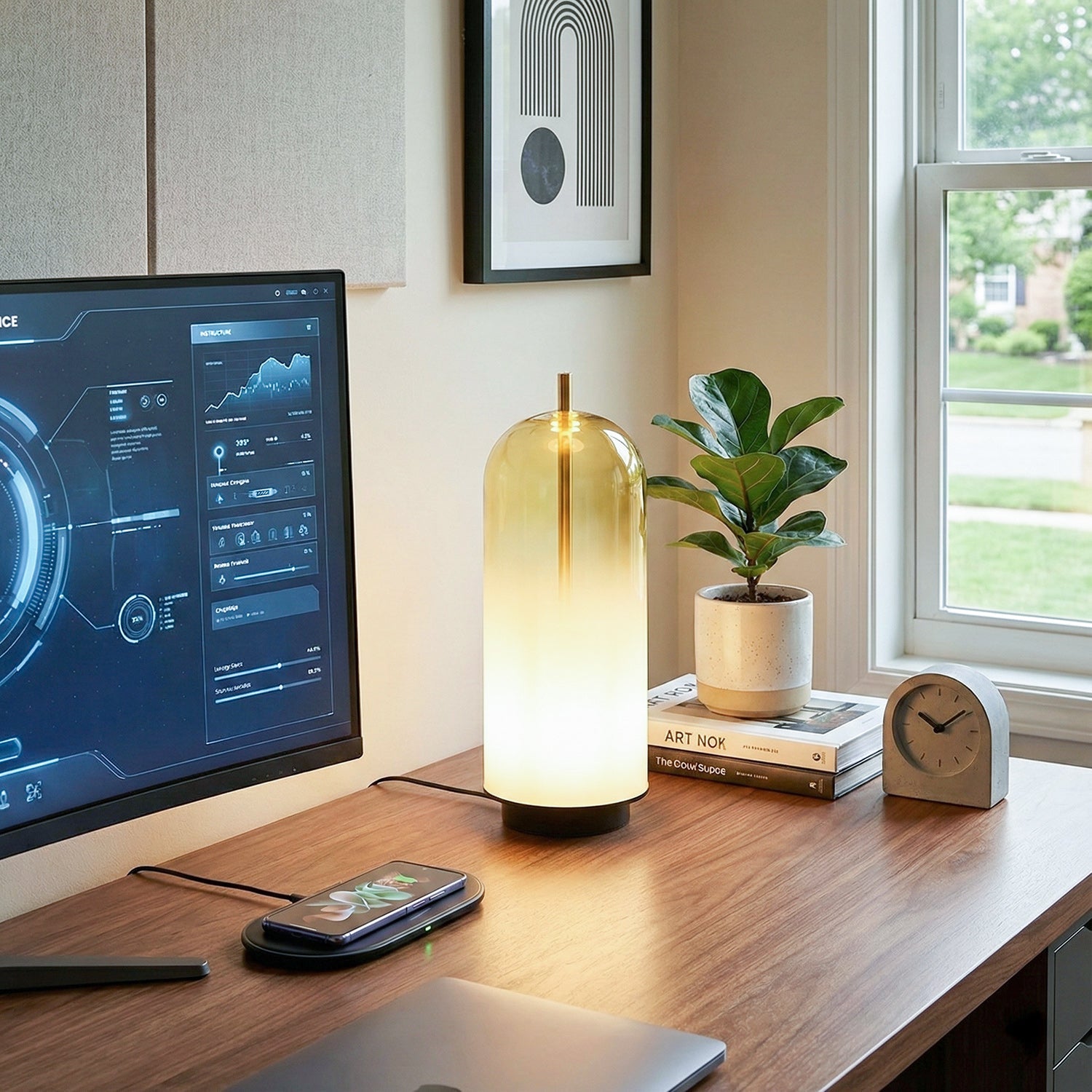 Oria Dopamine Colors Glass Drop Table Light