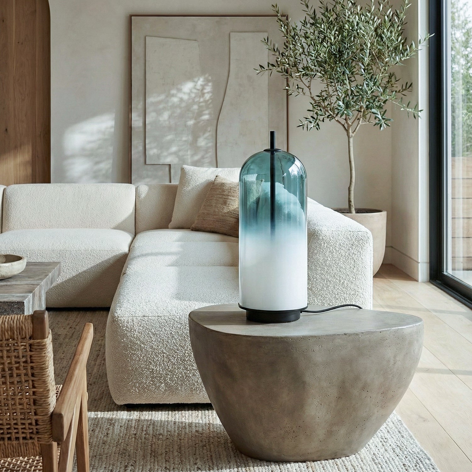 Oria Dopamine Colors Glass Drop Table Light