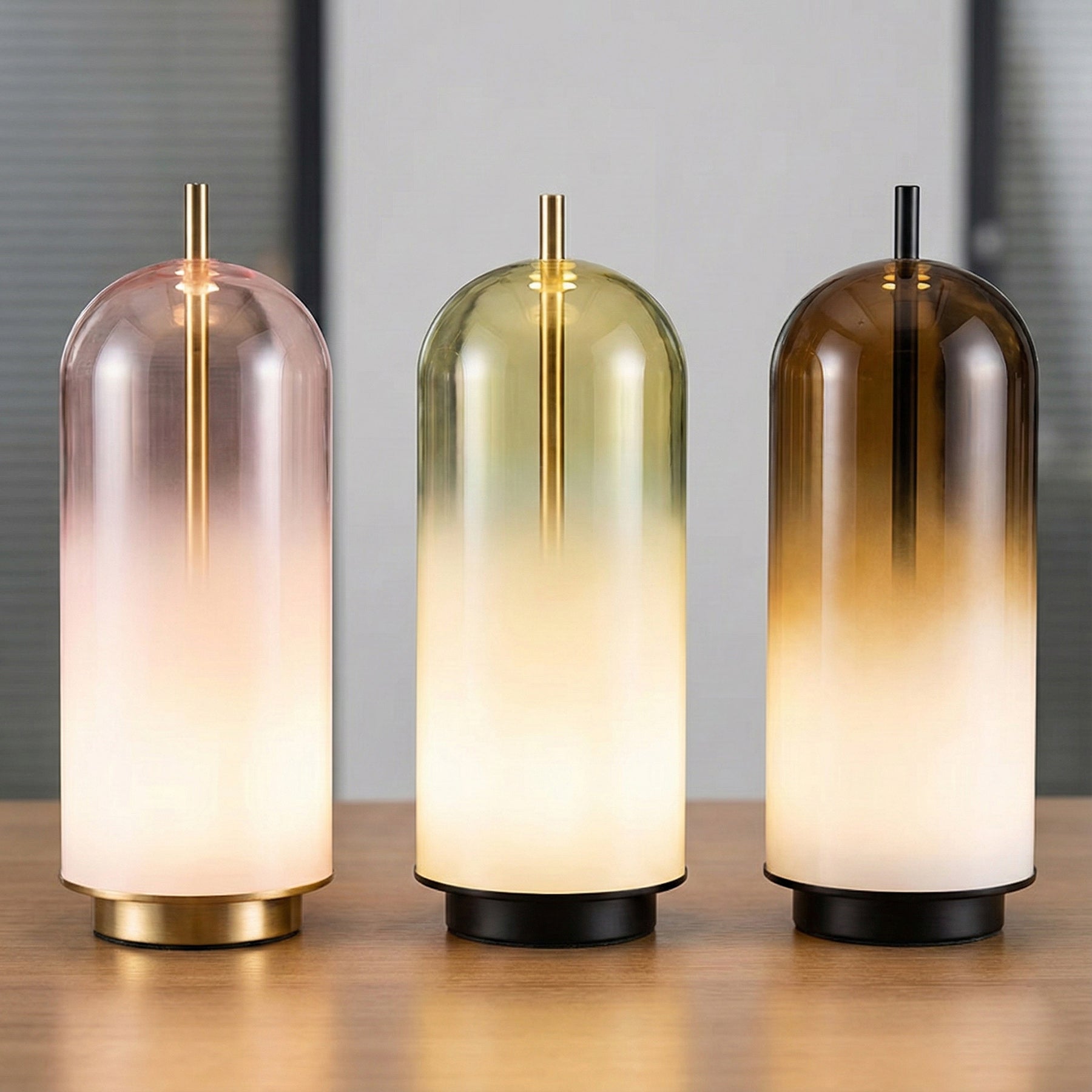 Oria Dopamine Colors Glass Drop Table Light