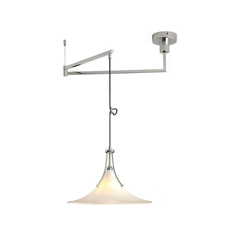 Orient Modern Glass Swing Arm Pendant Light