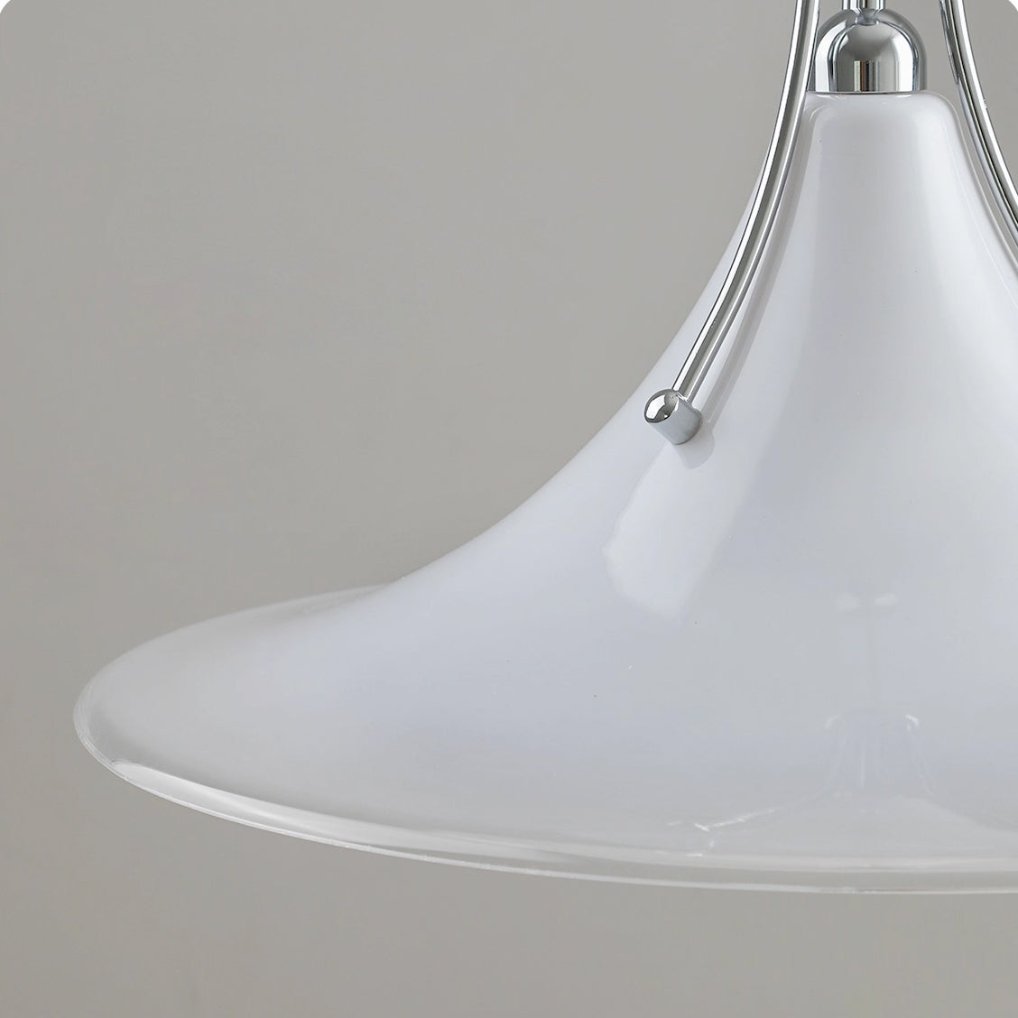 Orient Modern Glass Swing Arm Pendant Light