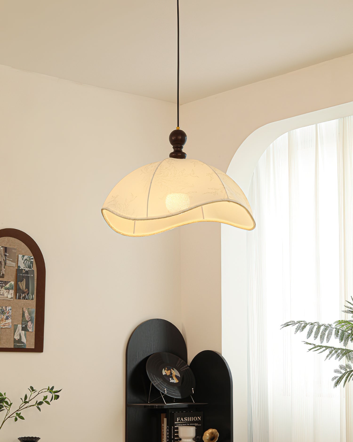 Oriente Modern Fabric Pendant Light