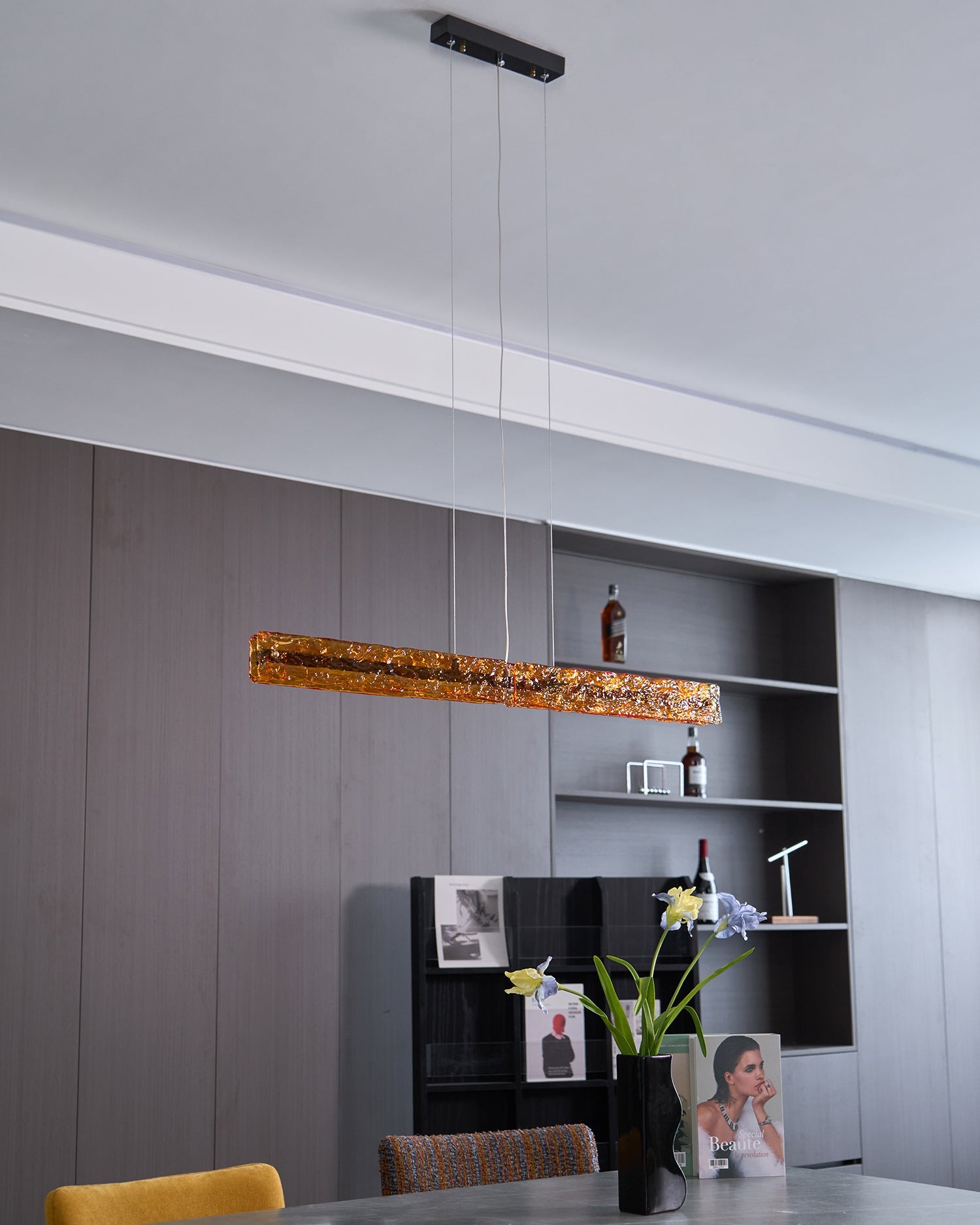 Oriona Linear Island Pendant Lamp - Blowlighting