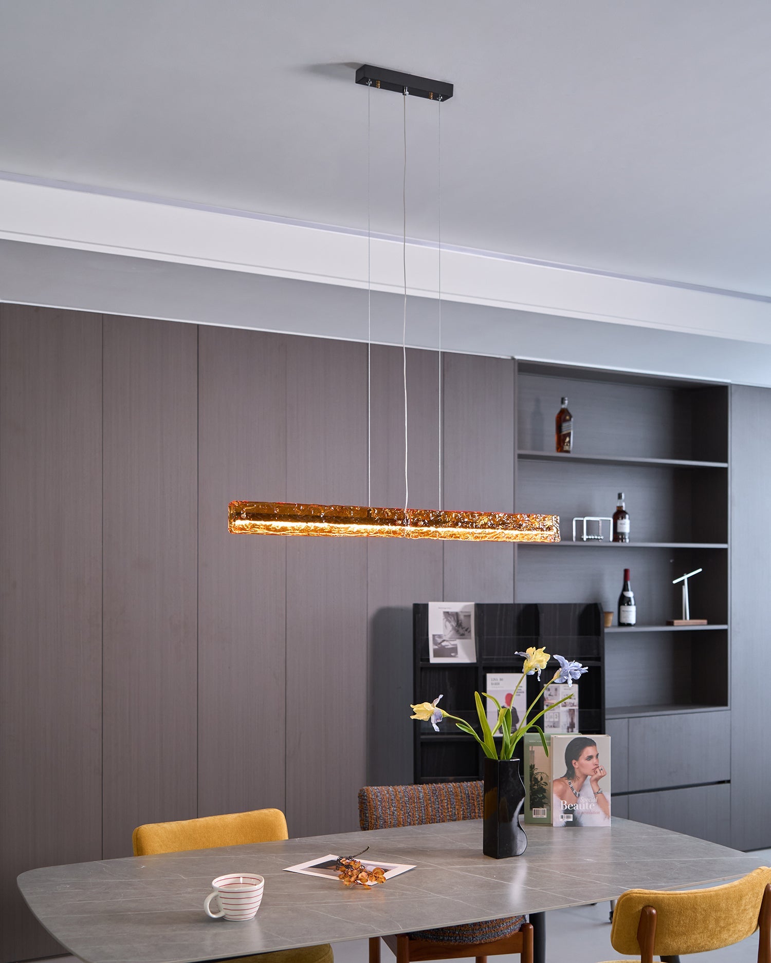 Oriona Linear Island Pendant Lamp - Blowlighting