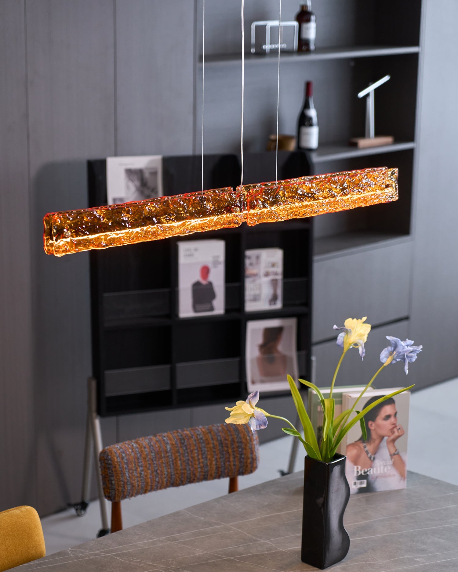 Oriona Linear Island Pendant Lamp - Blowlighting