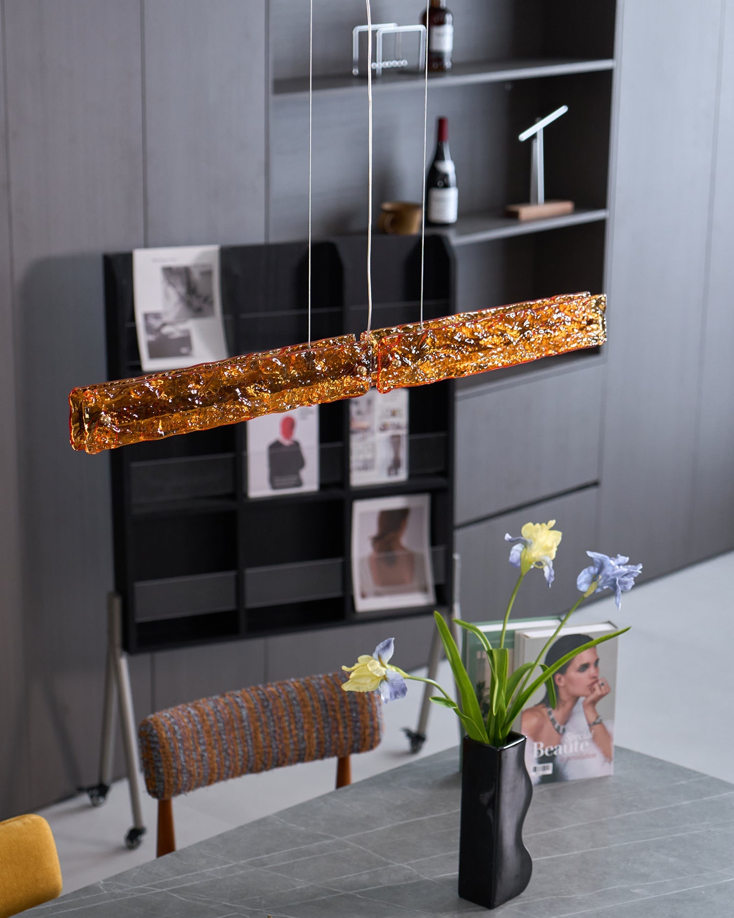 Oriona Linear Island Pendant Lamp - Blowlighting