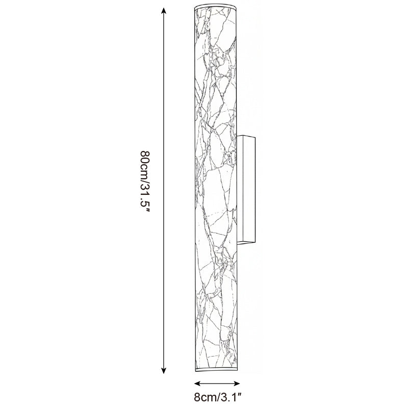 Orisel Minimalist Alabaster Wall Light