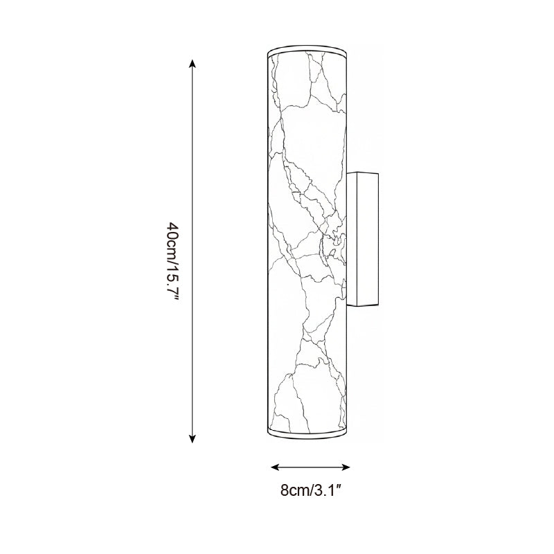 Orisel Minimalist Alabaster Wall Light