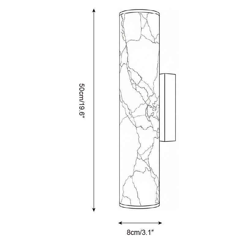 Orisel Minimalist Alabaster Wall Light