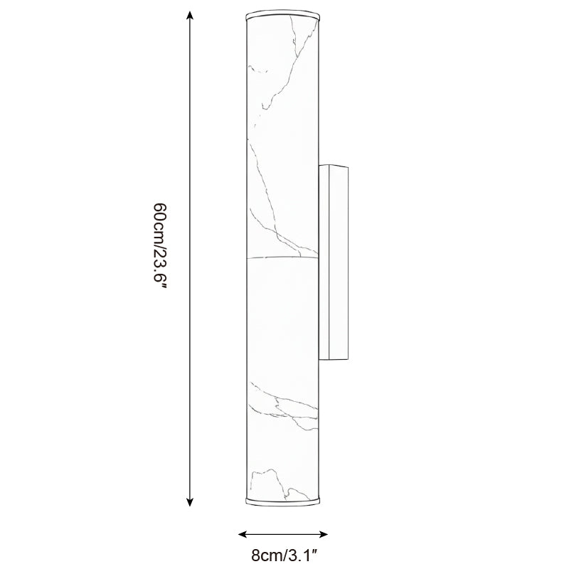 Orisel Minimalist Alabaster Wall Light