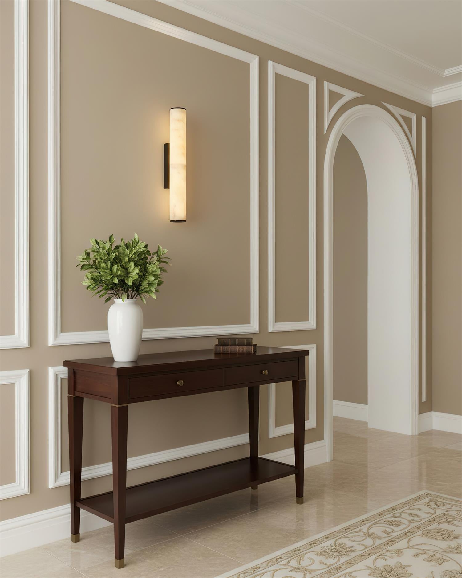 Orisel Minimalist Alabaster Wall Light