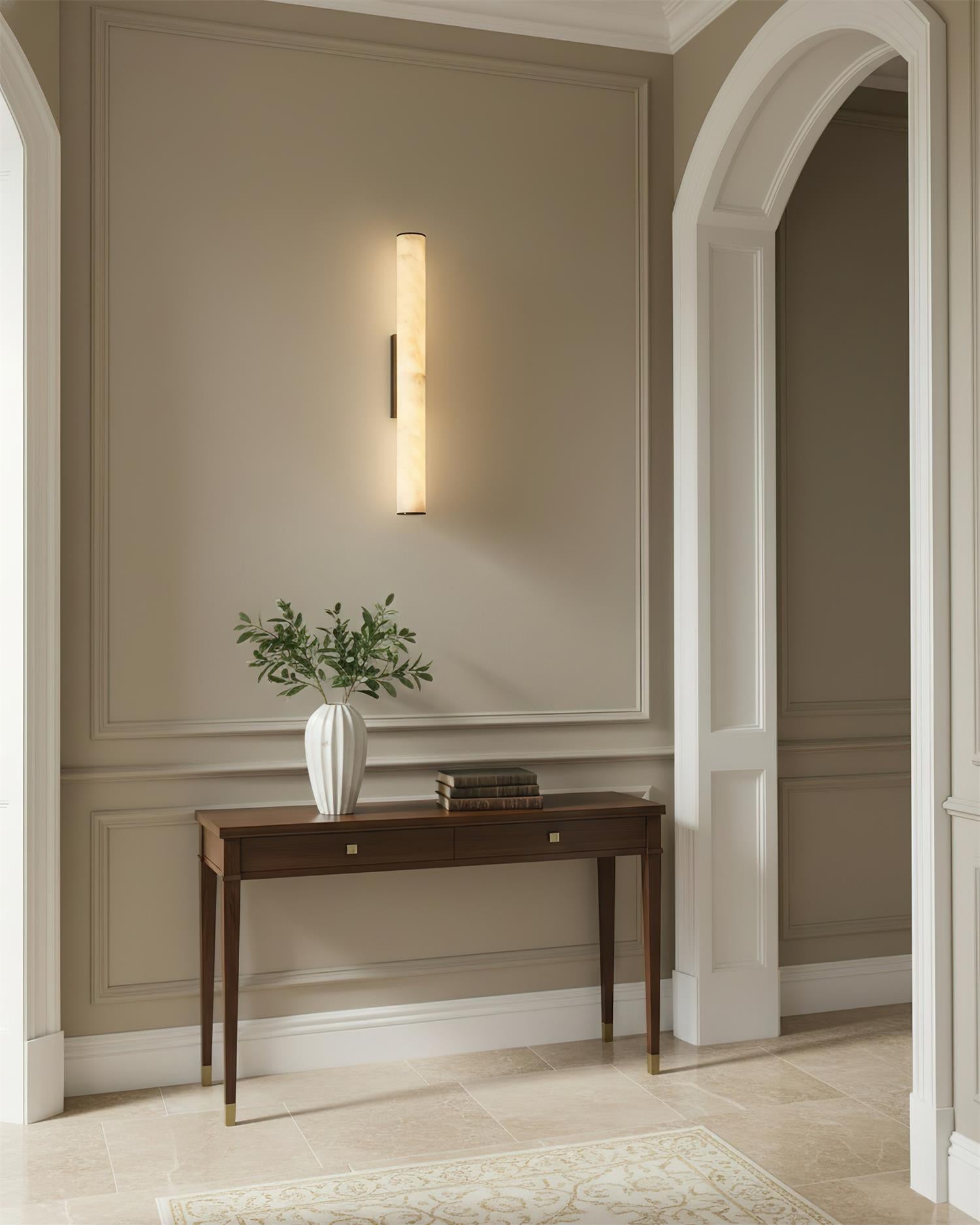 Orisel Minimalist Alabaster Wall Light