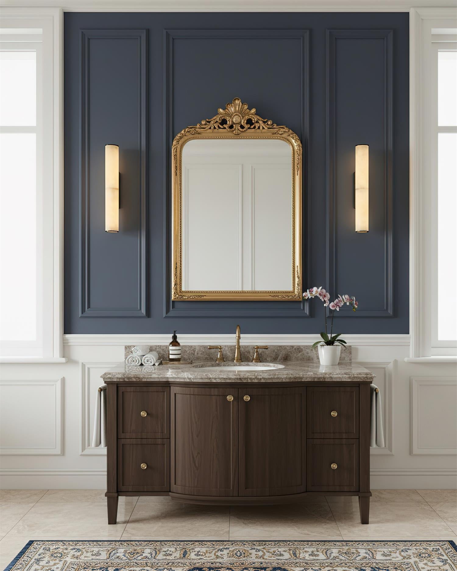 Orisel Minimalist Alabaster Wall Light