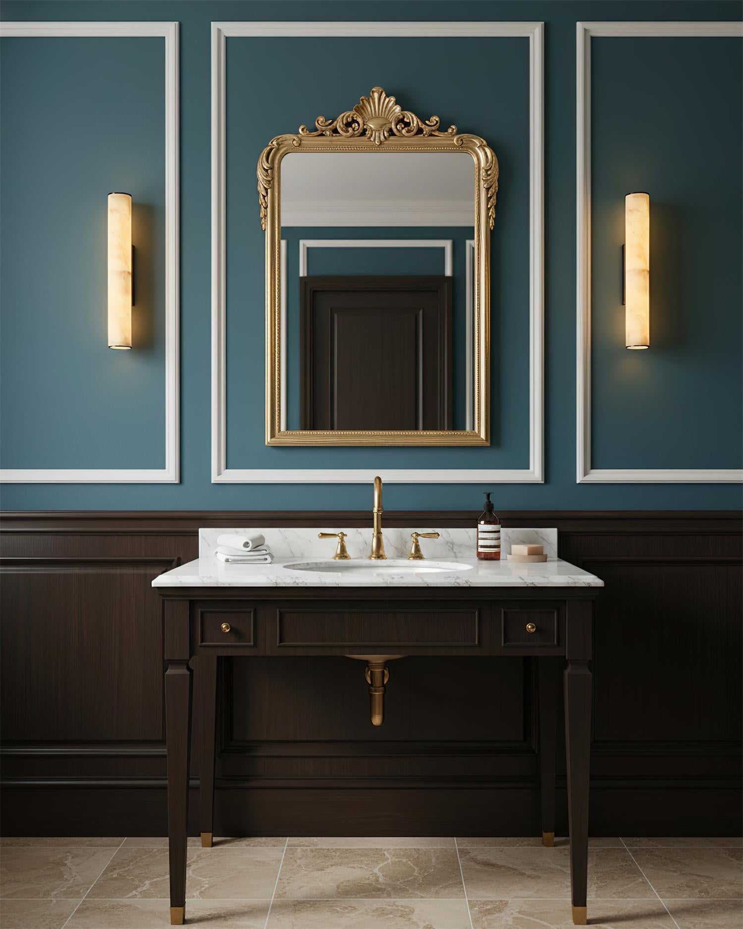 Orisel Minimalist Alabaster Wall Light