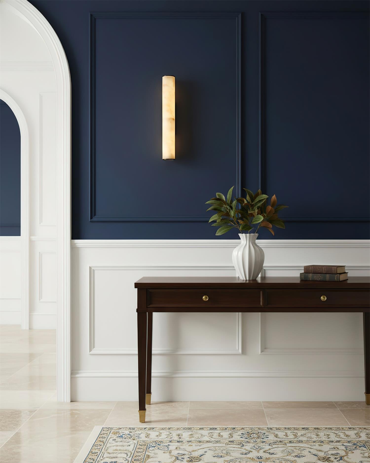 Orisel Minimalist Alabaster Wall Light