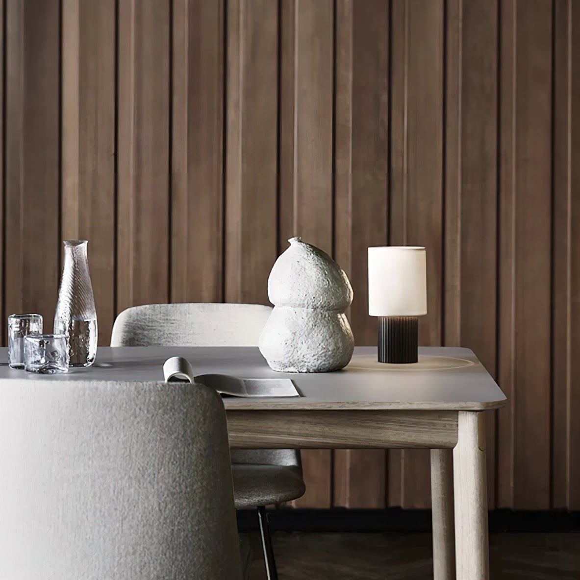 Orlo Ribbed Table Lamp - Blowlighting