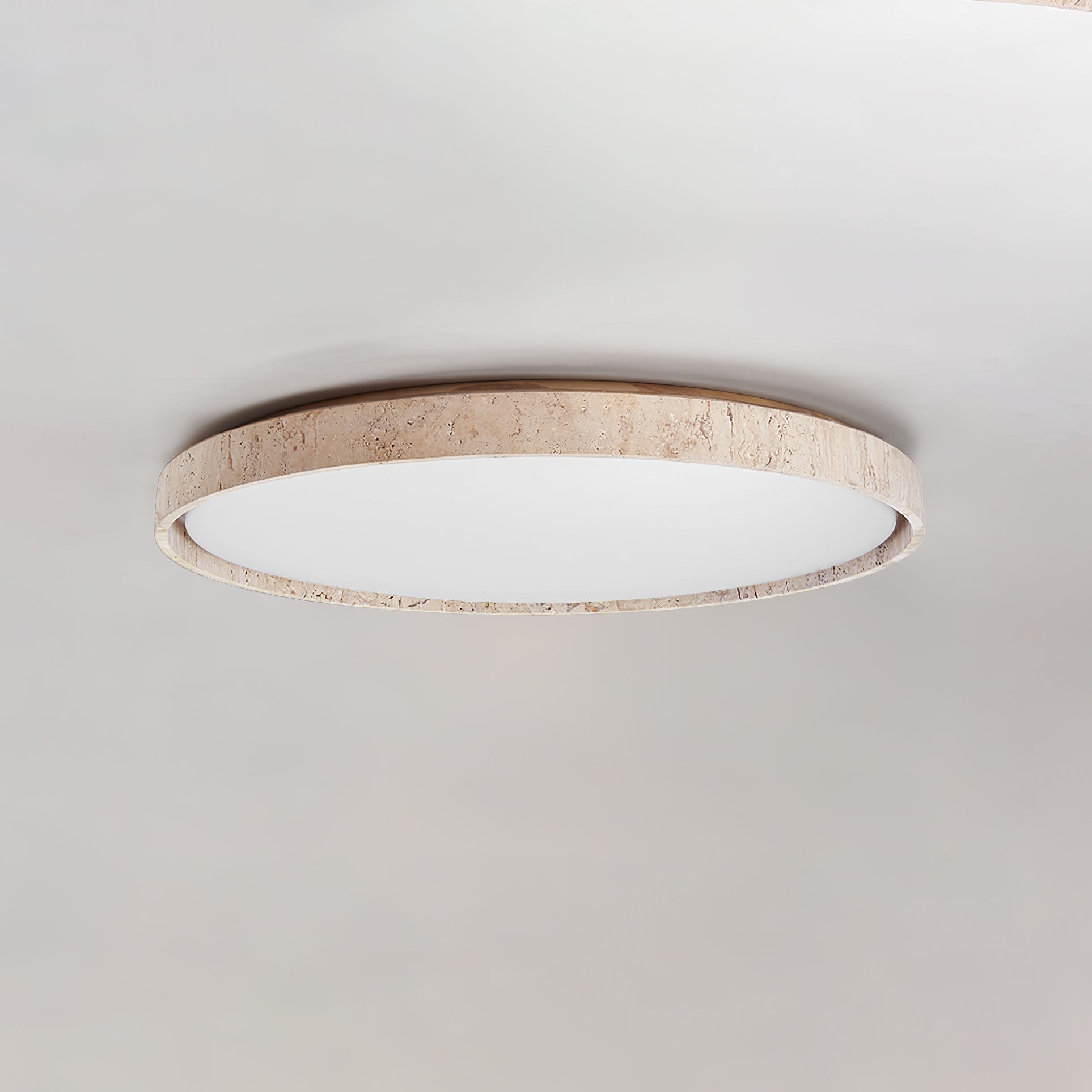 Kathy Travertine Round Ceiling Light - Blowlighting