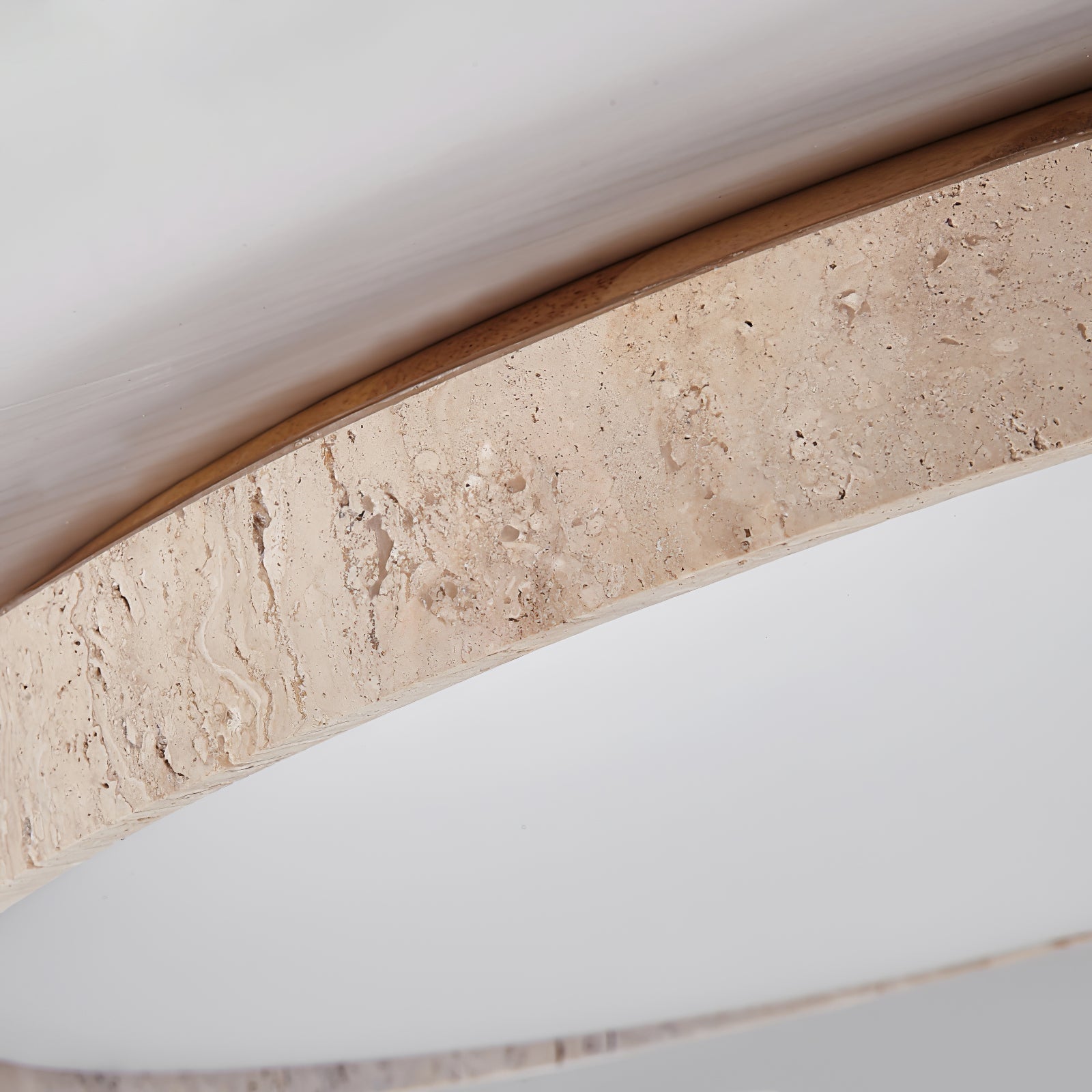 Kathy Travertine Round Ceiling Light - Blowlighting