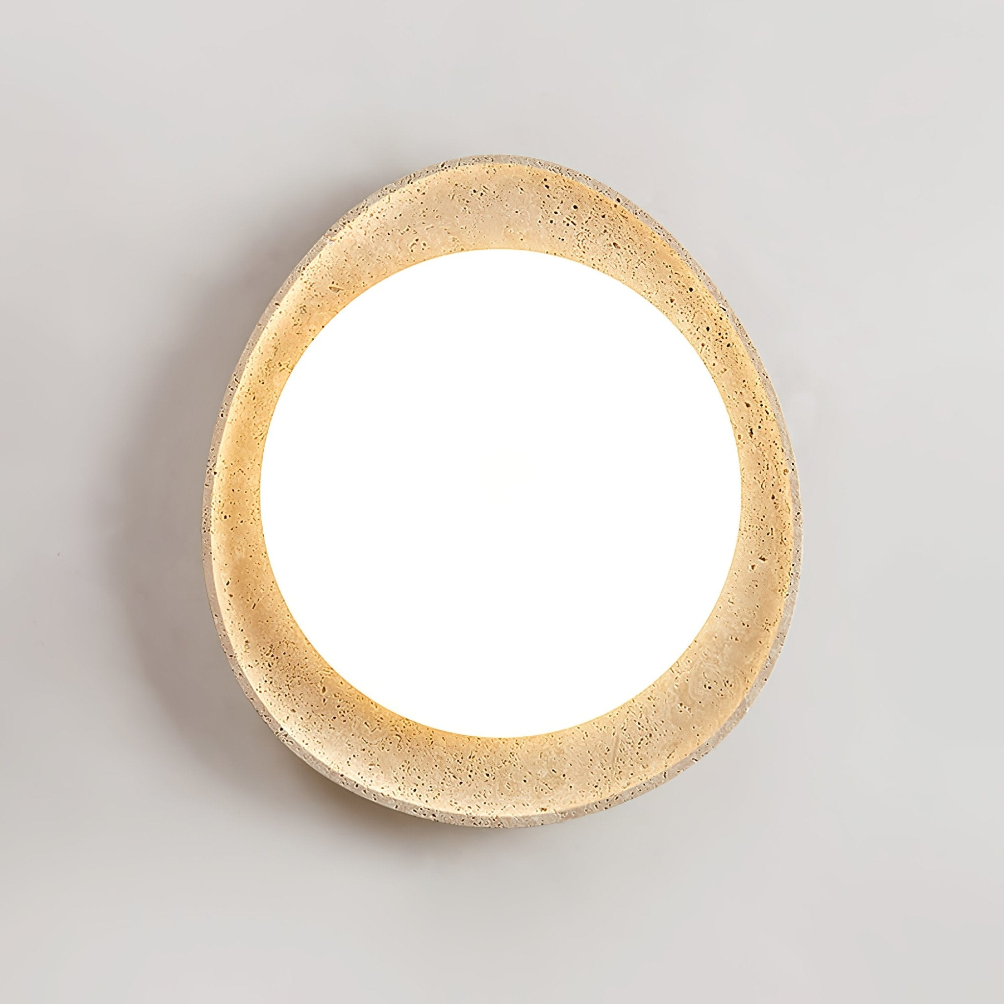 Cunorarae Organic Travertine Ceiling Light - Blowlighting