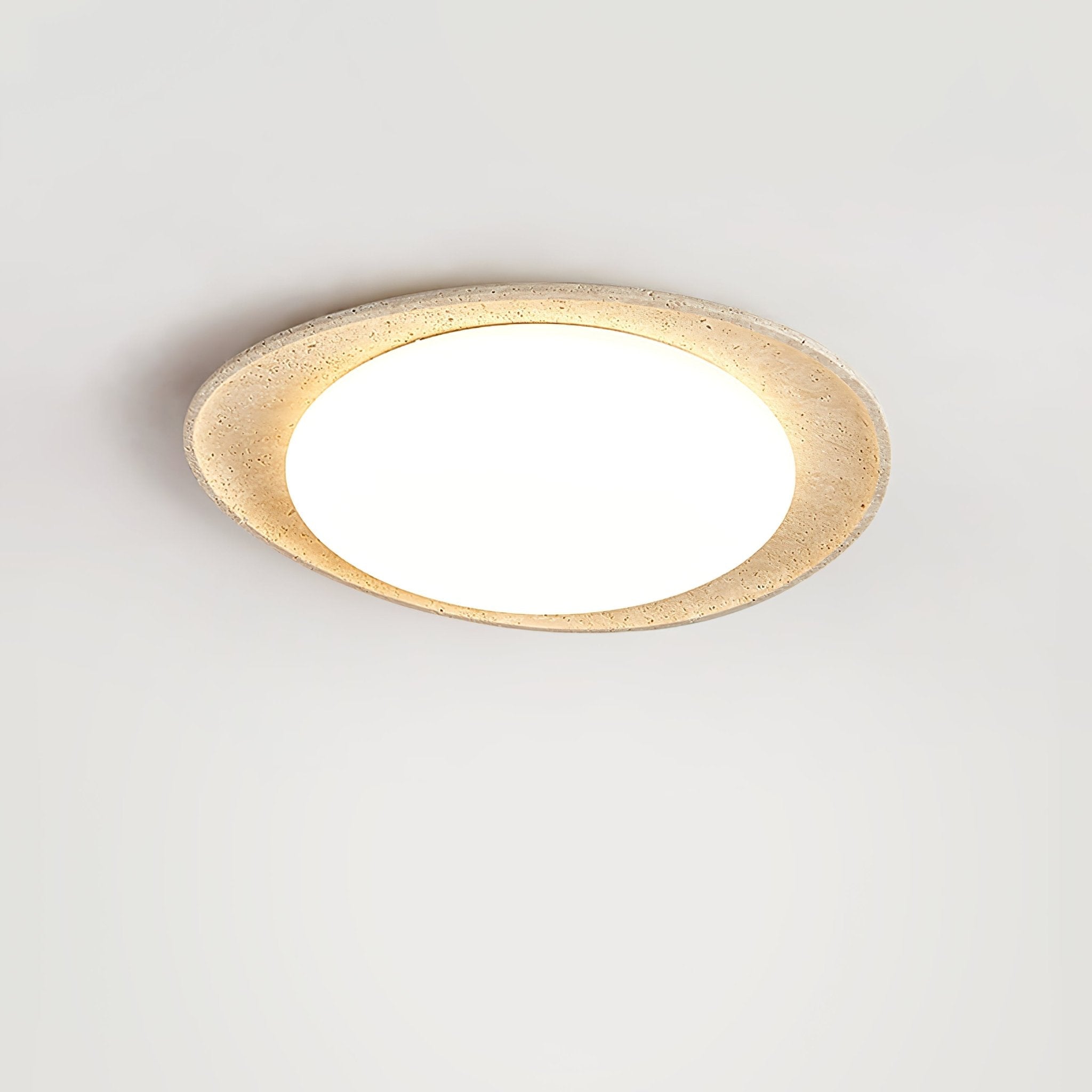 Cunorarae Organic Travertine Ceiling Light - Blowlighting