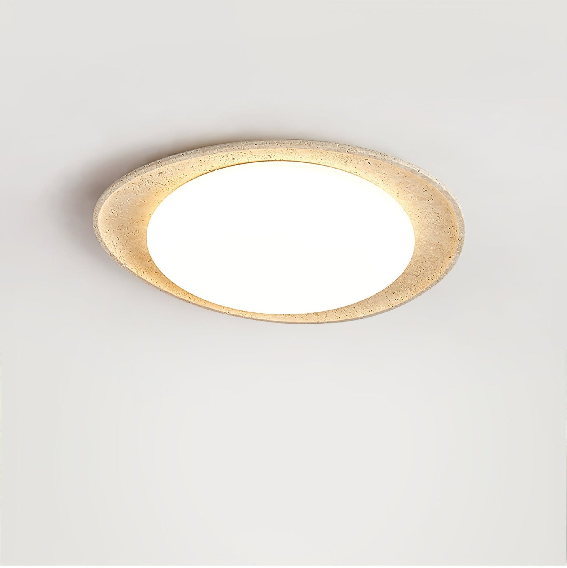 Cunorarae Organic Travertine Ceiling Light - Blowlighting
