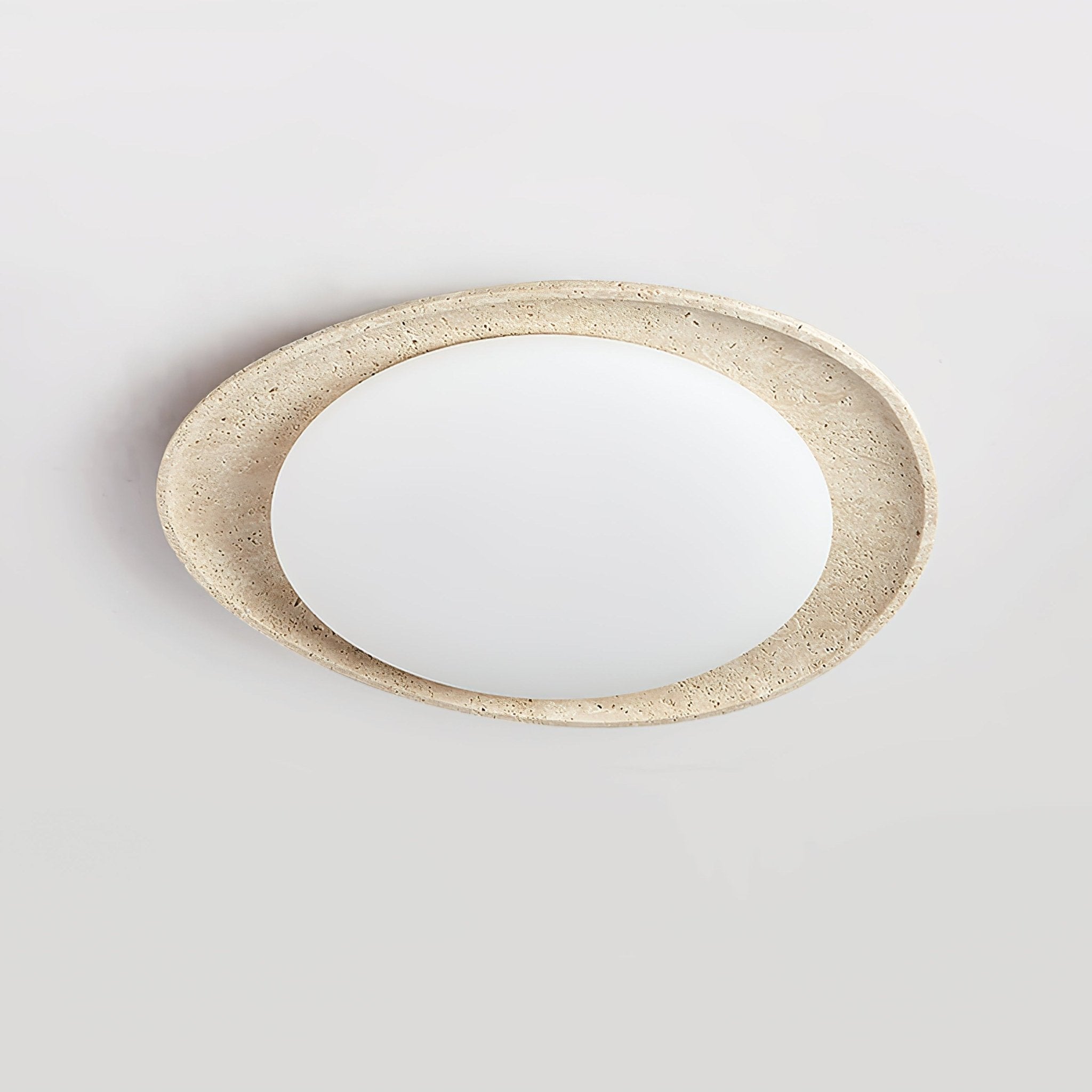 Cunorarae Organic Travertine Ceiling Light - Blowlighting