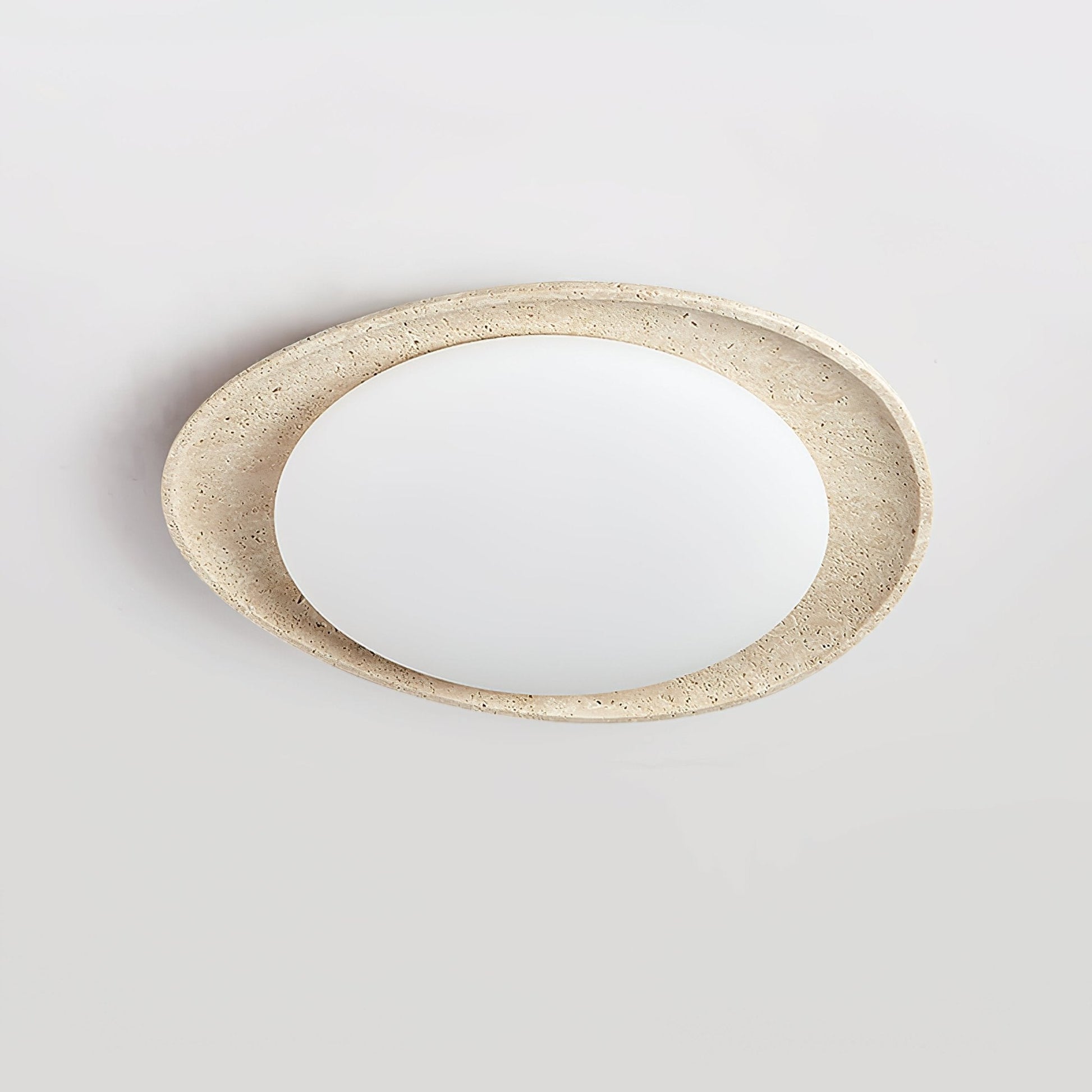 Cunorarae Organic Travertine Ceiling Light - Blowlighting