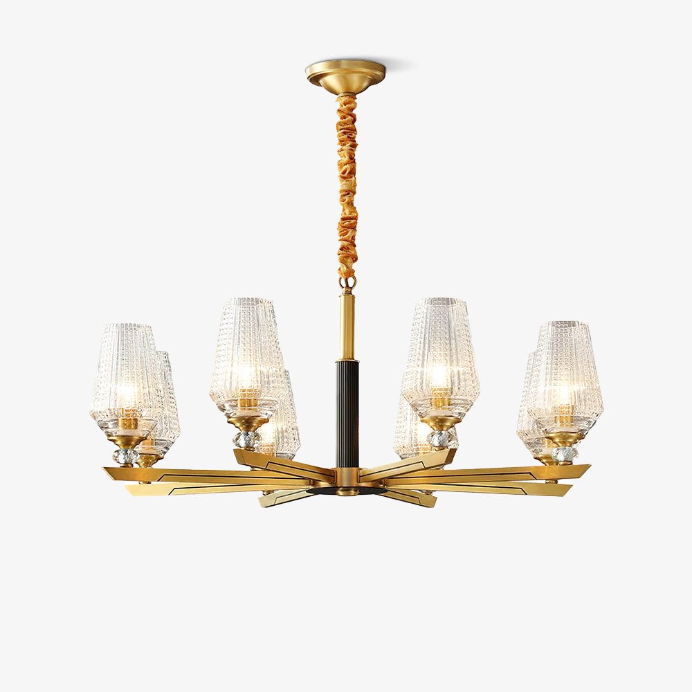Orrefors Brass Chandelier - Blowlighting