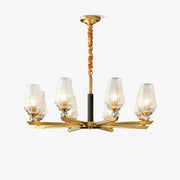 Orrefors Brass Chandelier - Blowlighting