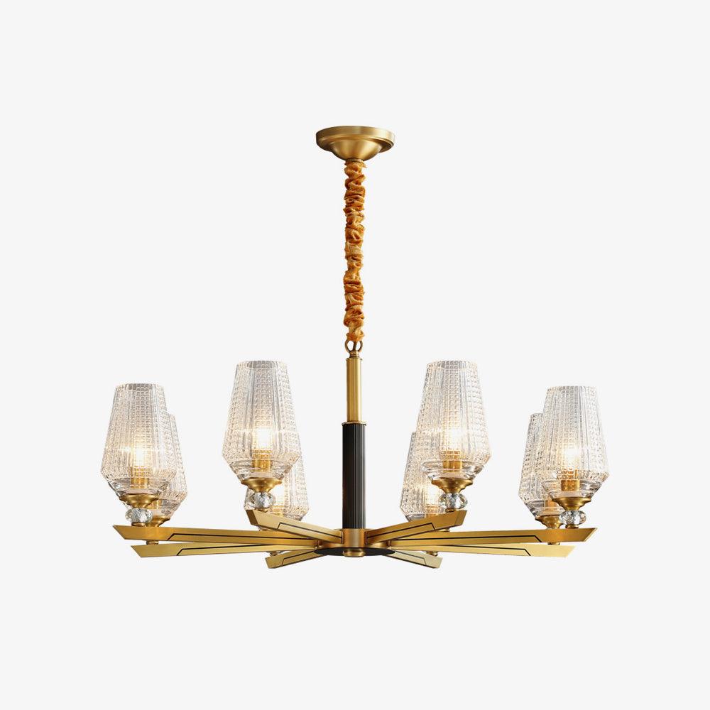 Orrefors Brass Chandelier - Blowlighting