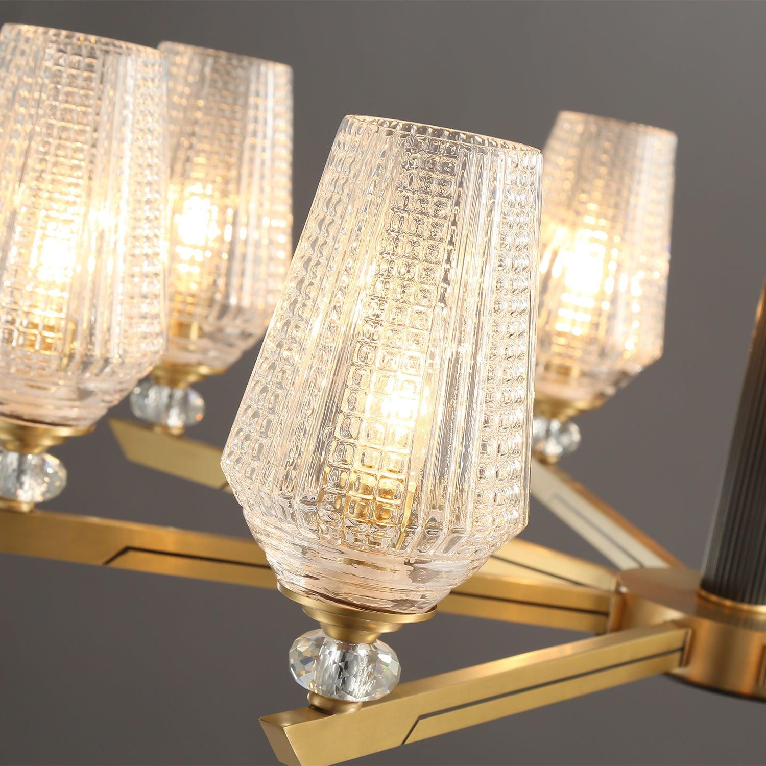 Orrefors Brass Chandelier - Blowlighting