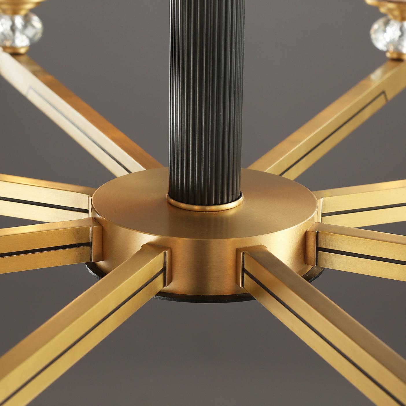 Orrefors Brass Chandelier - Blowlighting