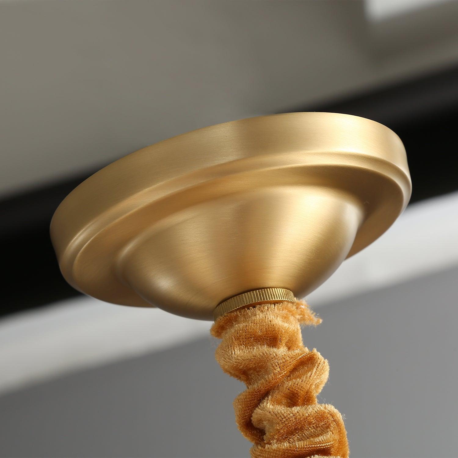 Orrefors Brass Chandelier - Blowlighting