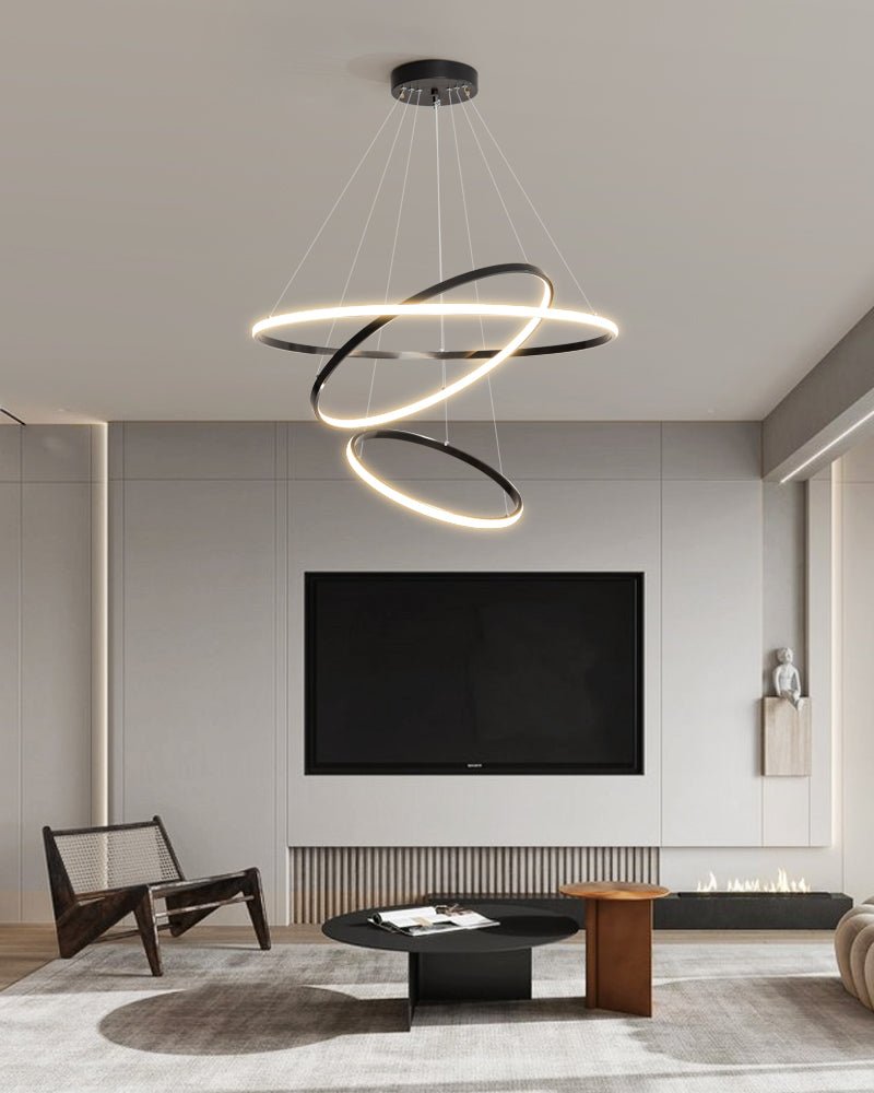 Orrery Rings Chandelier - Blowlighting