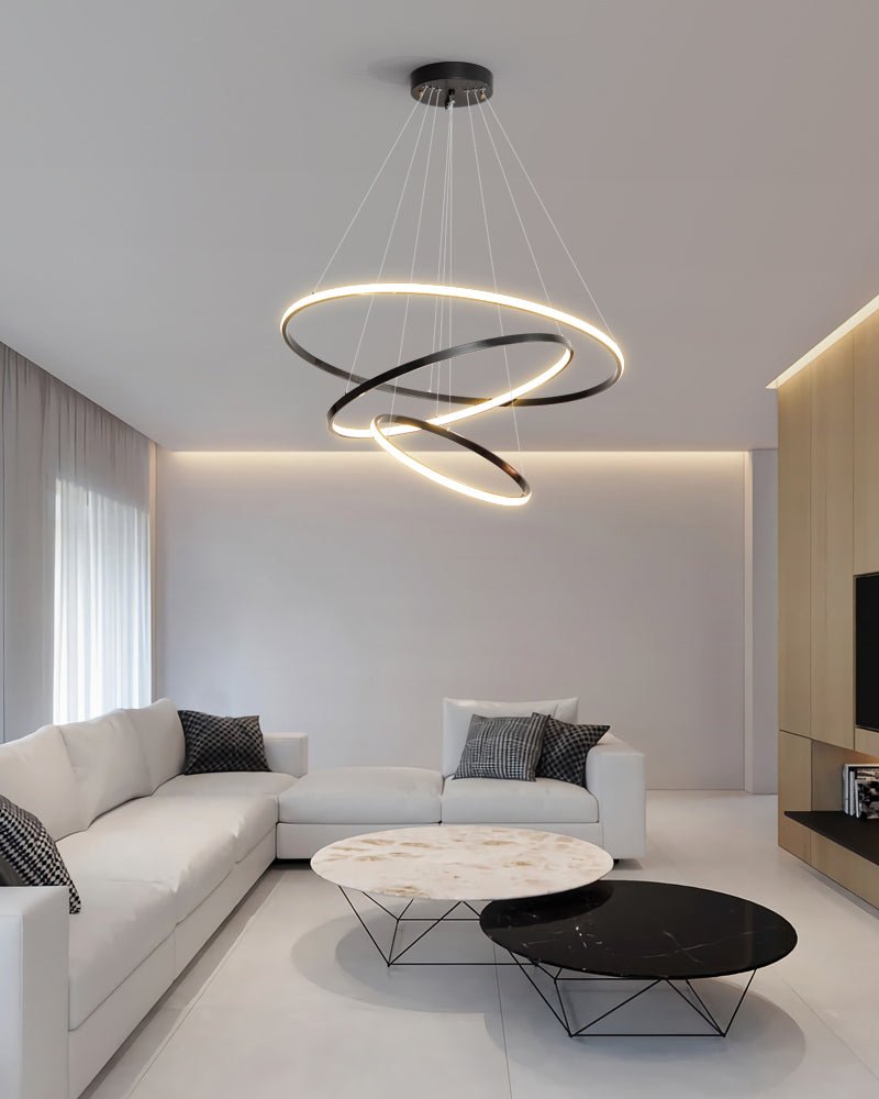 Orrery Rings Chandelier - Blowlighting