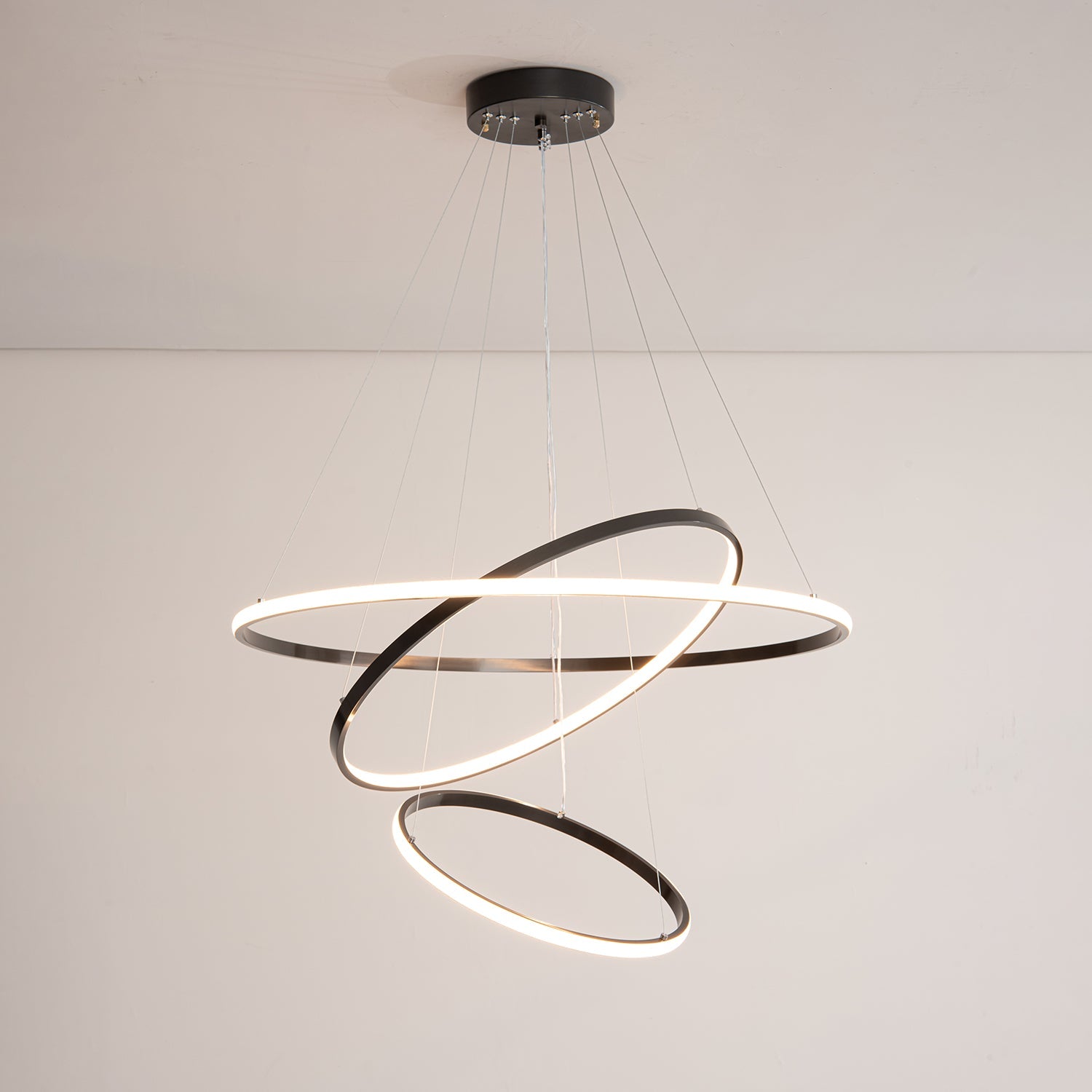 Orrery Rings Chandelier - Blowlighting