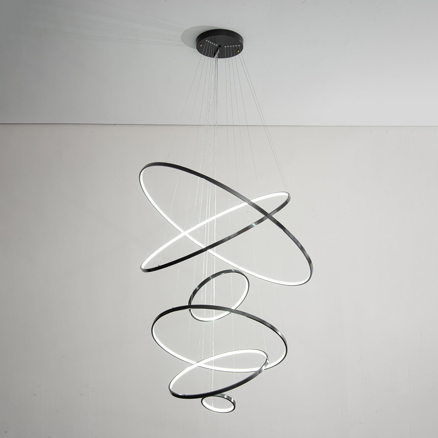 Orrery Rings Chandelier - Blowlighting