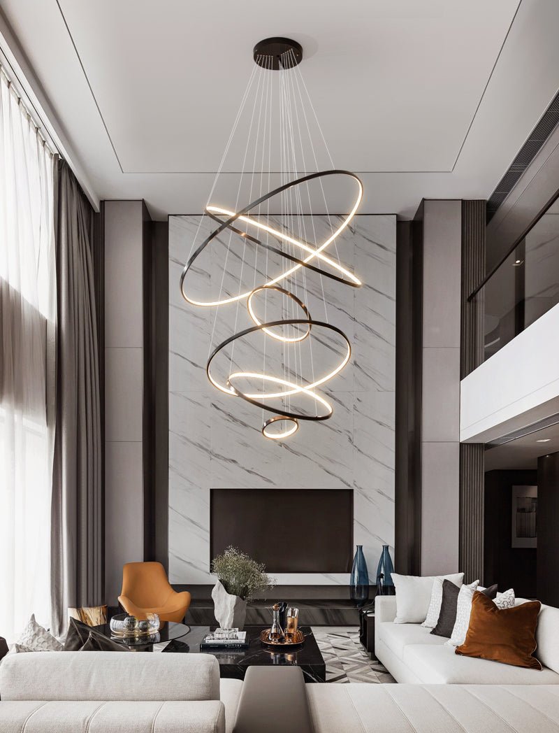 Orrery Rings Chandelier - Blowlighting