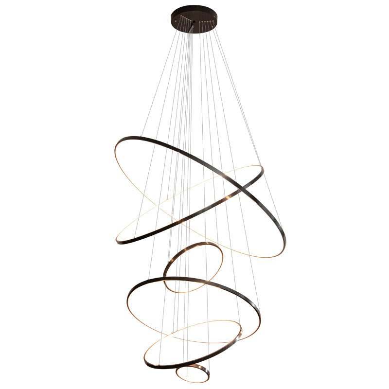 Orrery Rings Chandelier - Blowlighting