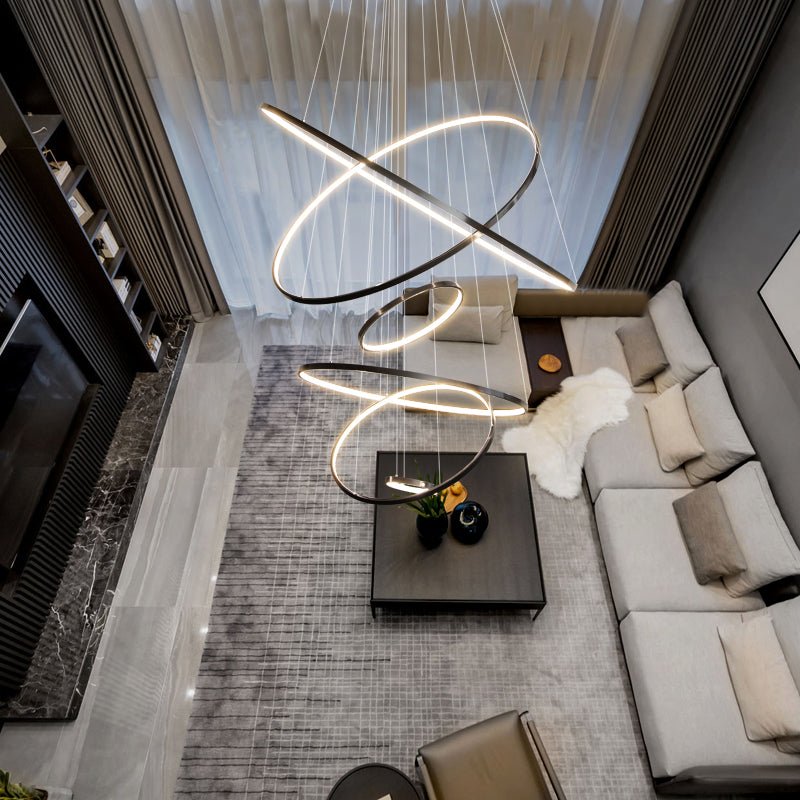 Orrery Rings Chandelier - Blowlighting