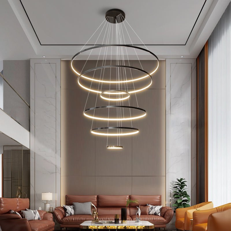 Orrery Rings Chandelier - Blowlighting