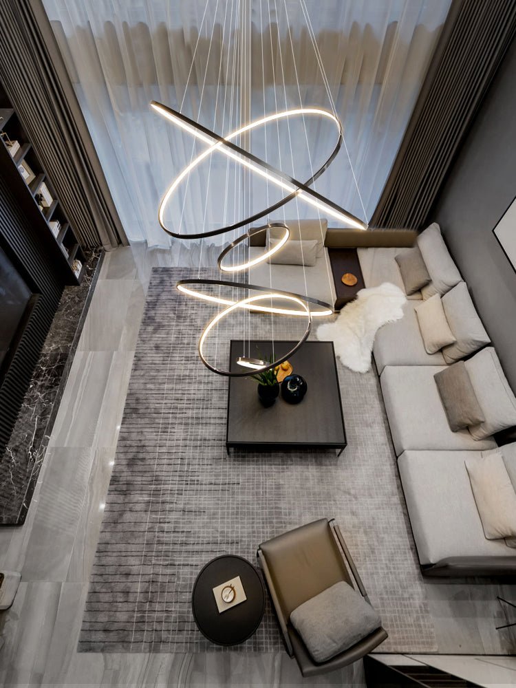 Orrery Rings Chandelier - Blowlighting