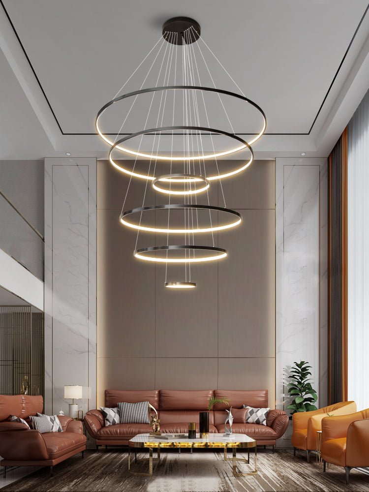 Orrery Rings Chandelier - Blowlighting