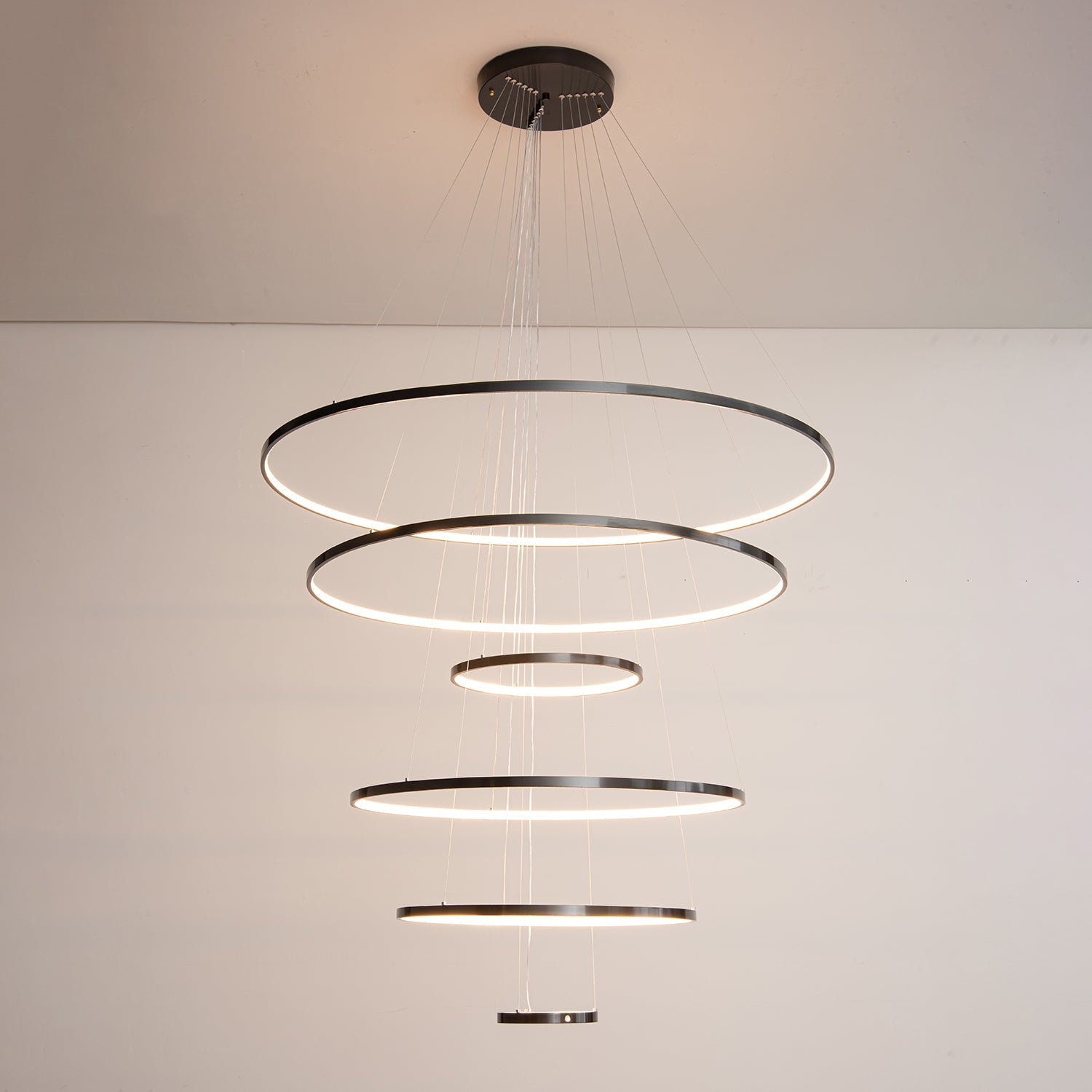 Orrery Rings Chandelier - Blowlighting